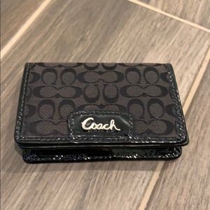 Small black coach wallet